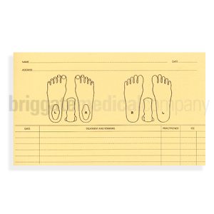 Foot History Record Cards