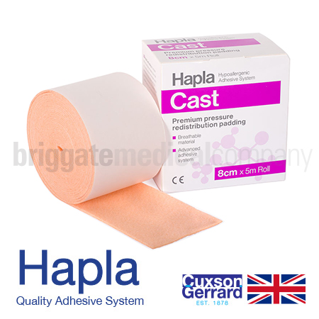 HaplaCast Hypoallergenic Padding 8cm x 5M Roll
