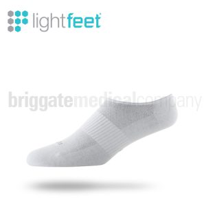Lightfeet Invisible Socks White MEDIUM (W:9.5-11.5 M:8.5-10.5) Pair