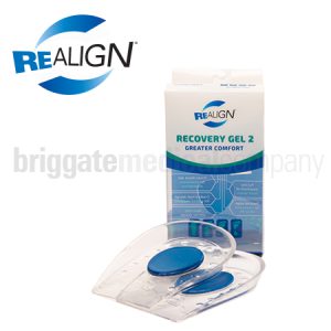Realign Recovery Gel 2 Heel Cups LARGE Pair