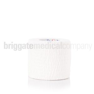 Premium Hand-Tearable Stretch Tape - White 50mm x 6.8m Roll