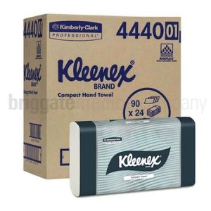 Kleenex 4440 Compact Towels Ctn 24 Packs of 90 Interleaved White Towels