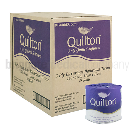 Quilton Single Wrapped Toilet Rolls Carton 48 Rolls (Scented)