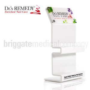 Dr.'s Remedy - White Acrylic Point-Of-Sale Display Stand