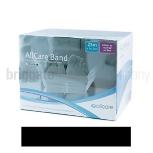 Allcare Exercise Band Black 14.5cm x 25M Box (Resistance: X-Extra Firm)