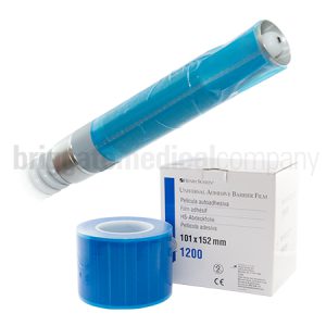 Barrier Film (Blue) Adhesive Roll of 1200 Sheets 101 X 152mm