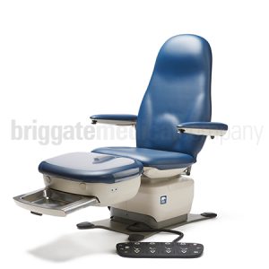 MTI 529 Podiatry Chair with Midnight Blue Seamless Upholstery (Rated Lift Capacity:328kg)