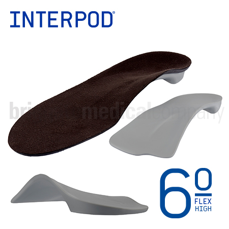 Interpod Flex '6' Degree High Stiffness X-LARGE Pair US.Size:M10-11/W11-12