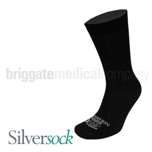 SilverSocks SOCK20 Adult 6-11 Black Pair