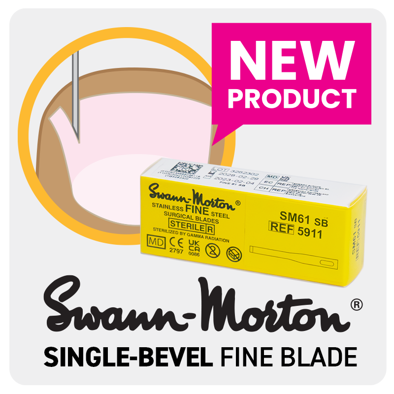 New Product - Swann Morton Single-Bevel Fine Scalpel Blades