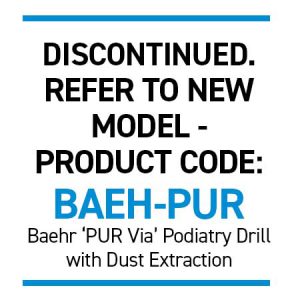 BaehrTec A2000+ Dust Extraction Podiatry Drill with DUAL Brushless Vacuum Motors