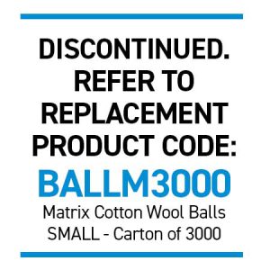 Walker's SMALL Cotton Wool Balls Ctn 3000 (30 x Bags of 100)