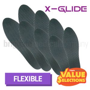 X-Glide C/F Plates CONTOUR - FLEXIBLE Pack of 8 Plates (2 each of 22.8/25.3/28.0/30.8cm)