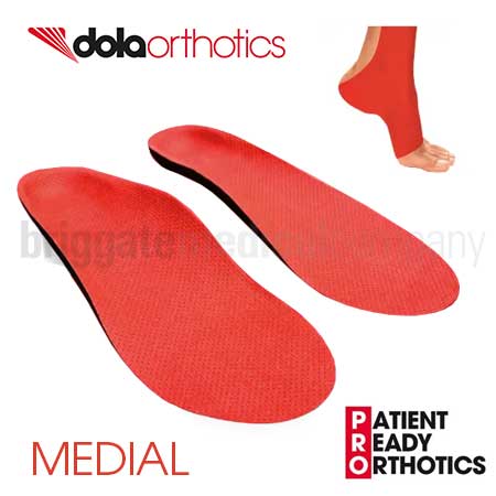 Dola Patient Ready Orthotics - Medial X-SMALL Pair (US: W:7-8)