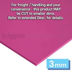 Multiform 3mm Sheet Pink 1100mm x 1100mm