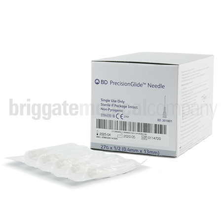 Needles 27G x 1/2' (0.4mm x 13mm) Box 100