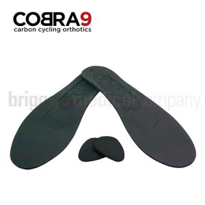 Cobra9 Semi-Pro Cycling Orthotics (Black) Low Arch X-SMALL Pair (Fits Size: 36-38)