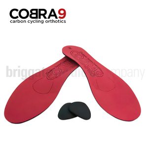 Cobra9 Semi-Pro Cycling Orthotics (Red) Medium Arch SMALL Pair (Fits Size: 39-41)