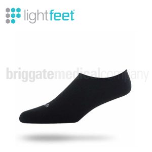 Lightfeet Invisible Socks Black LARGE (W:12+ M:11-14) Pair