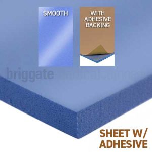 PPT2 302 9.6mm Blue Smooth WITH ADHESIVE BACKING 30cm x 1M Sheet