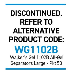Walker's 5502 Gel Toe Separators Large Pkt 50