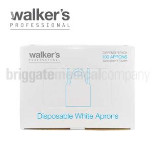 Walker's Disposable Aprons White Box 100 Dispenser Pack