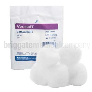 Verasoft Cotton Wool Balls Sterile Bag of 50 Pkts of 5