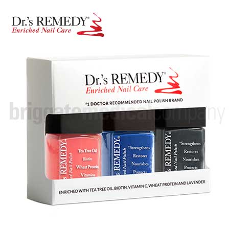 Dr.'s Remedy Trio Box Gift Set 4 (Consisting of: Giddy Grapefruit, Confident Cobalt, Grounded Gray)
