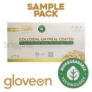 Gloveon Coats BIODEGRADABLE Nitrile Gloves SAMPLE PACK (Contains: 2 x Small 2 x Medium 2 x Large)