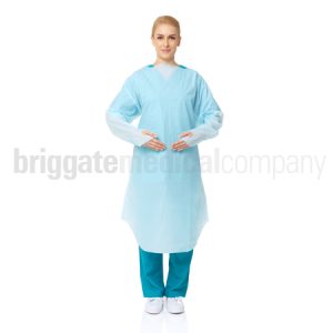 PrimeOn Thumb-Hook Open Back Gown Blue Box 15 (One Size Fits All)