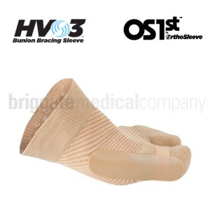 OS1st HV3 Bunion Bracing Sleeve Tan Small/Medium Each (US M:3-7 W:4-8)
