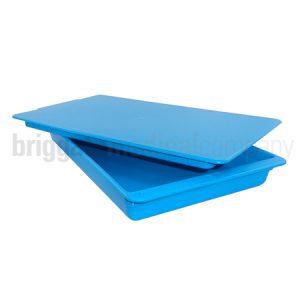 Instrument Tray & Lid 270mm x 150mm x 30mm Blue - Autoclavable