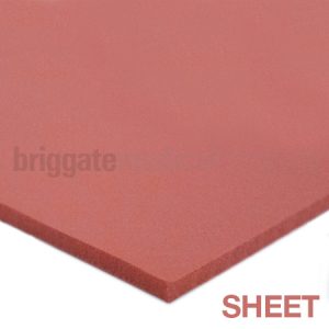 Poron 3.2mm Slow Recovery Sheet Red 1370 x 300mm - Smooth/Abraded