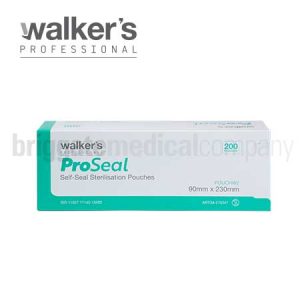 Walker's ProSeal W2 Self-Seal Pouches 90mm x 230mm Box 200