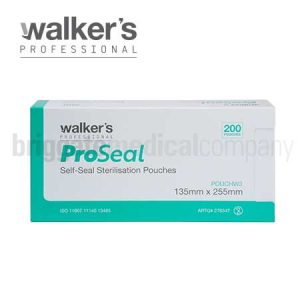 Walker's ProSeal W3 Self-Seal Pouches 135mm x 255mm Box 200
