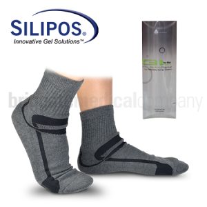 Silipos 261 Geluscious Moisturising Socks Pair Mens Bamboo Charcoal