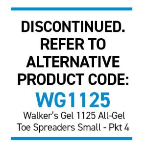 Silipos 6508 Gel Toe Spreaders - Small Pkt 4 Anti-Bacterial with Silver