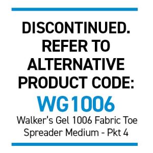 Silipos 92836 No-Slip Fabric Toe Spacer Pkt 4