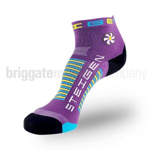 Steigen Performance Running Socks QUARTER Length Bubblegum Purple Pair
