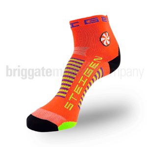 Steigen Performance Running Socks QUARTER Length Goldfish Orange Pair