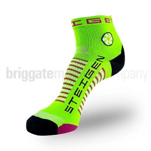 Steigen Performance Socks QUARTER Length Fluro Green Pair