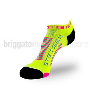 Steigen Performance Running Socks ZERO Length Sherbert Yellow Pair