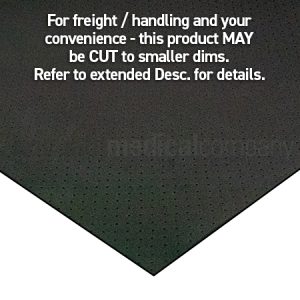 Top Cover - EVA 1mm Perforated Black 93cm x 102cm Sheet