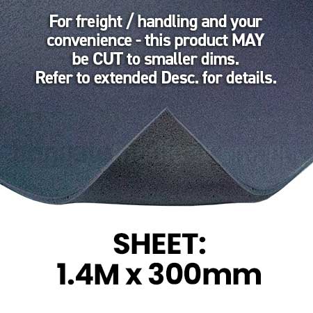 Top Cover – Rebound 3mm (1.4M x 300mm) Sheet Dark Blue