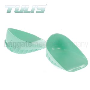 Tulis Heel Cups - Heavy Duty Green SMALL Pair