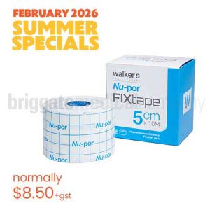 Walker's Nu-Por Fixation Tape 5cm x 10M