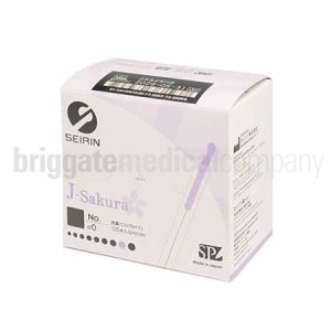 Seirin Acupuncture 'J' Needles 25g x 50mm Box 100
