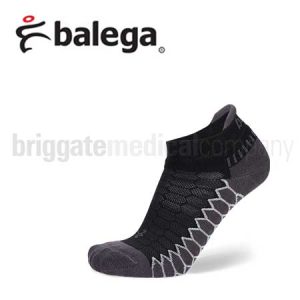 Balega Silver Socks No Show Black LARGE Pair (W:11-13 | M:9.5-11.5)