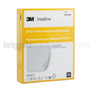 Inadine P01481 PVP-I Dressing 5cm x 5cm Box 25