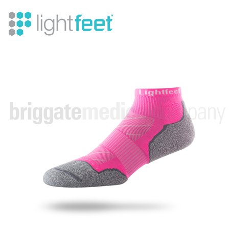 Lightfeet Evolution Socks Mini Crew Pink MEDIUM (W:9.5-11.5 M:8.5-10.5) Pair